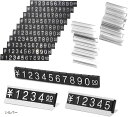 【楽天ランキング1位入賞】プライスカード プライス台 セット プレート 値札 キューブ 価格表示(シルバー)