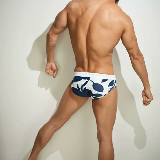 ビキニ 水着 ローライズ サーフパンツ ビーチ 海パン 水泳パンツ XXL(青、白、ネイビー, 2XL)