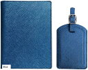 パスポートカバー パスポートケース パスポット入れ 旅行用スーツケースタグ 荷物タグ PUレザー製(Blue, Large)