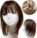 【楽天ランキング1位入賞】部分ウィッグ ヘアピース 女性 レディース 人毛100% かつら セミロング 35cm トップピース ストレートつむじ 頭頂部 必需品...