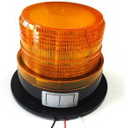 【全品P5倍★4/24 20時～】Piece of peace product LED 警告灯 自警団 パトロール 12 / 24 V 兼用 非常灯 緊急灯 点滅 信号灯 作業灯 表示灯 強烈 フラッシュ ライト ストロボ(Yellow)