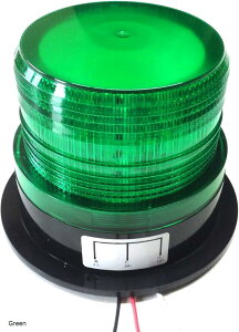 LED 警告灯 自警団 パトロール 12 / 24 V 兼用 非常灯 緊急灯 点滅 信号灯 作業灯 表示灯 強烈 フラッシュ ライト ストロボ Green (Green)