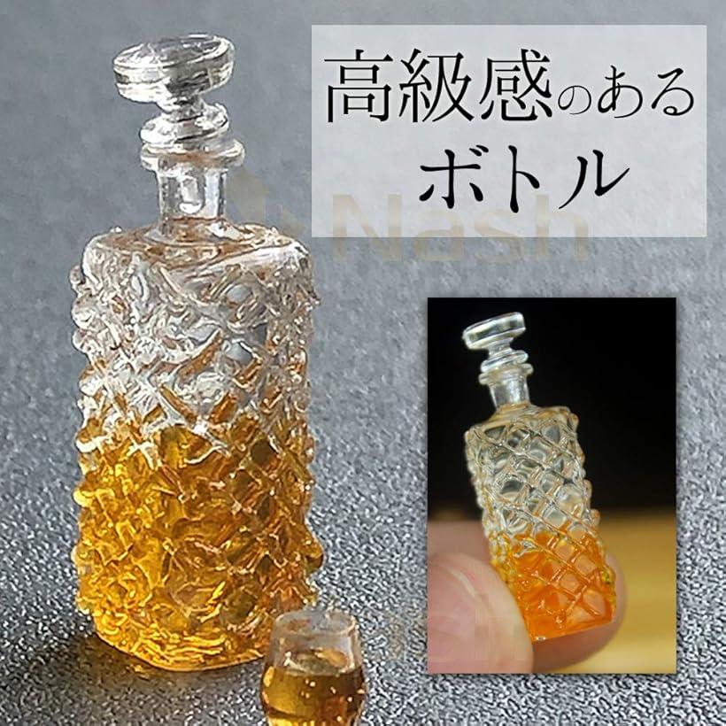 ミニチュア ボトル ウイスキー グラス セット 1/12 酒 ドール ハウス 小物 飾り