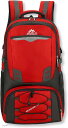 リュック 登山 大容量 50L - 60L ウエストベルト ハイキング キャンプ バックパック 防災 撥水 フィット感 多機能 通気性(レッド, M)(4)