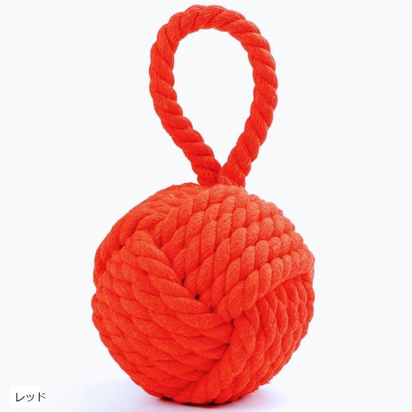 ロープノット ドアストッパー ドアストップ 強力 玄関 室内 重い おしゃれ 北欧 ジュートロープ シンプル インテリア オブジェ レッド (レッド)