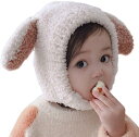 キッズ ニット帽 ベビー 赤ちゃん 帽子 耳付き 可愛い あったか 防寒 子供用 FP-1031( ベージュ)