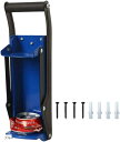 D.Stomo 2way 空き缶潰し器 缶クラッシャー ペットボトル ボトルクラッシャー 壁取り付け式 省スペース コンパクト カンクシャ スチール製(ブルー)