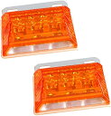 【全商品P5倍★5/9 20時～】morytrade マーカーランプ LEDマーカー24vトラック用 LED サイド マーカー 24V トラック ランプ ステー オレンジ 2個