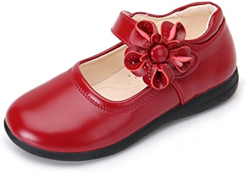 フォーマルシューズ 子供 履きやすい 女の子 靴 キッズ 入園式 卒業式 卒園式 結婚式 入学式 22cm 赤(レッド, 22.0 cm)