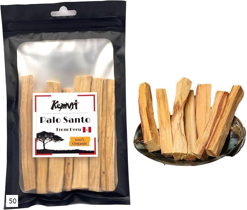 聖なる香木PALO SANTO パロサント 原産国認証品 天然 浄化用 お香 スマッジング 瞑想 ヨガ ペルー産 50g(木, 約10cm)