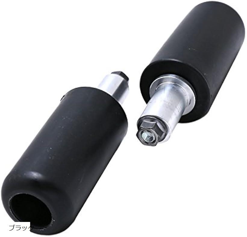 互換品nakira ショート エンジンガード フレームスライダー 汎用 プロテクター 左右セット nkr-an415 ブラック (ブラック)