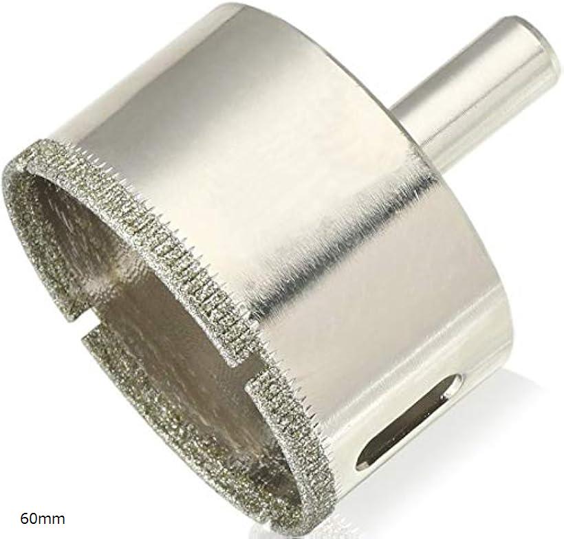 【楽天ランキング1位入賞】ホールソー ガラス タイル 用 サイズ 6～150mm ガラス穴あけビット ホルソー(60mm, 60mm)