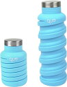  que Bottle 伸縮自在 オシャレでキュートな環境にもやさしい ドリンクボトル 日本正規品 (Lサイズ(530ml), ブルー)