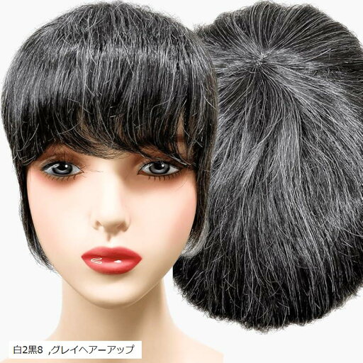 部分ウィッグ かつら ヘアピース ポイントウィッグ 白髪 グレイヘアー 女性 レディース 人工毛 ショート 前髪 ストレート 前髪ウィッグ O型つむじ トップピース グレーヘアー(白2黒8, グレイヘアーアップ) 部分ウィッグ かつら ヘアピース ポイントウィッグ 白髪 グレイヘアー 女性 レディース 人工毛 ショート 前髪 ストレート 前髪ウィッグ O型つむじ トップピース グレーヘアー(白2黒8, グレイヘアーアップ)