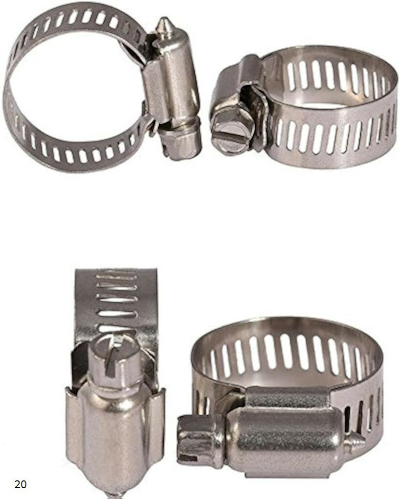 �X�e�����X �z�[�X�o���h �ϔM �z�[�X�N�����v 14mm�`27mm 10�Z�b�g 20�Z�b�g �����z�[�X �T�C�Y