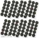 互換品 フェルト フェルトシート シール 床傷防止シート フェルトマット 家具の足 120個 1/15カット サークル(1/15カット(サークル), 中)