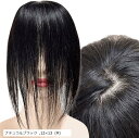 部分ウィッグ 前髪未カット センター分け 真ん中分け ヘアピース かつら 女性 レディース 人毛100% ストレート 分け目 シルク セミロング ナチュラルウィ...