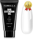 TOMICCA 長さだし ジェルネイル ポリジェル 60g UV/LEDライト対応 初心者用 (クリア)