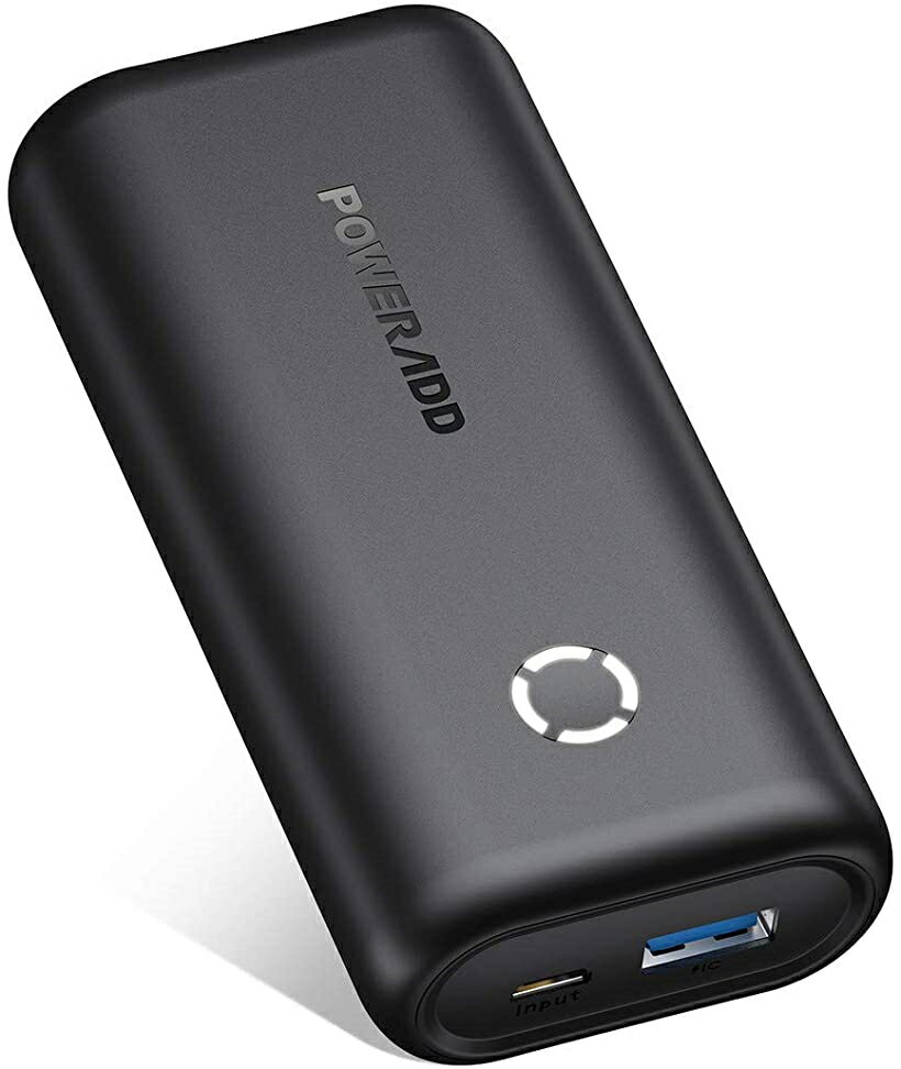 10000mAh モバイル バッテリー EnergyCell 最小最軽量携帯充電器 PSE認証済 iPhone Android 各種対応(ブラック)