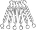【楽天ランキング1位入賞】同舟 ターンバックル 6個セット ステンレス ワイヤーパーツ フック Turnbuckle OC型 貼り具合調整 ワイヤーロープ 固定...