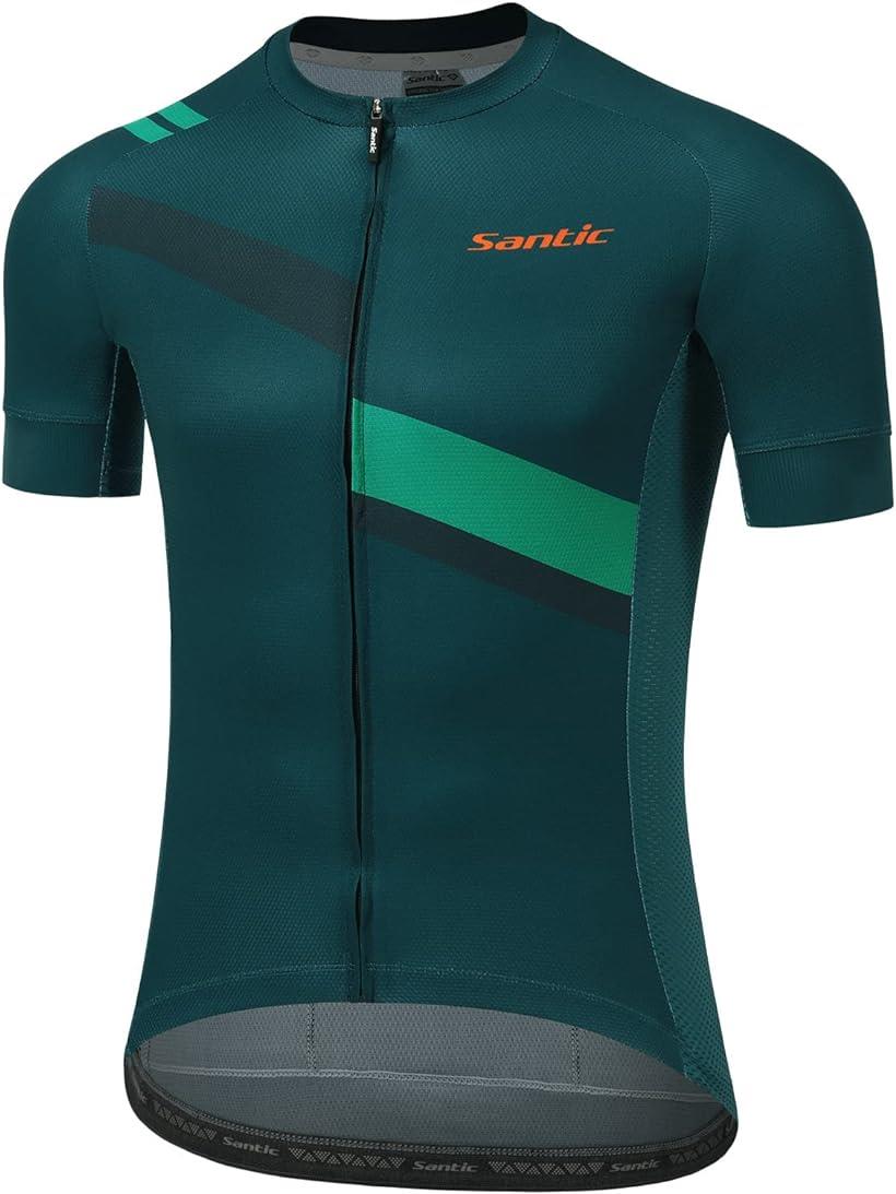 メンズ サイクルジャージ 半袖 サイクルウエア サイクリングジャージ 自転車ウエア ロードバイク 弾力 ..