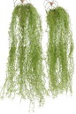 フェイクグリーン 観葉植物 吊り下げ 苔 85cm 2個セット(グリーン, 85cm)