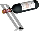 WH4 ステンレス製 バランス ワインホルダー ワインラック シャンパン ボトル スタンド インテリア ディスプレイ( 角棒型)