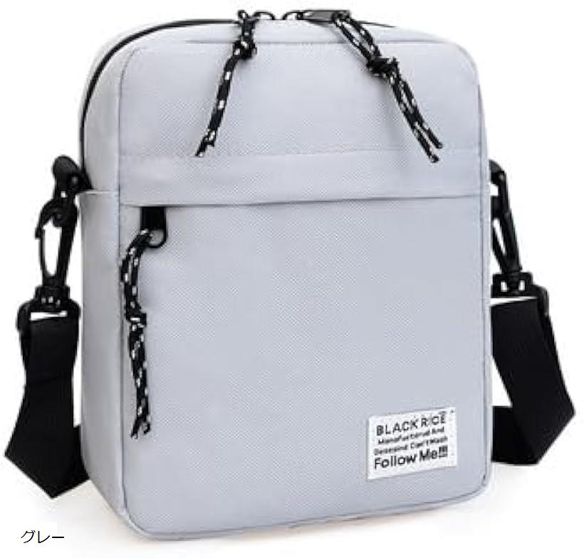 サコッシュ スマホポーチ ショルダーバッグ 斜めがけ メンズ レディース 軽量 小さめ コンパクト ミニバッグ 小物入れ メッセンジャー 男女兼用(グレー)