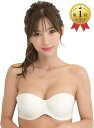 【楽天ランキング1位入賞】Smile LaLa レディース ブラトップ ドレス ブラジャー ストラップレス 下着 ランジェリー 脇高 脇肉 レース 大きい サイズ 女性 ポリエステル 脇よせ セクシーランジェリー( ホワイト, C70)