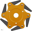 JMEAK 刈払い機 刃 かりばらい機の刃 草刈り機 シュレッダーブレード 草刈り刃 草刈機替え刃チップソー 草刈り機の刃(黄, 1)