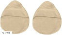 乳癌パッド シリコンパッド 専用カバー 2枚セット 人工乳房保護カバー ホックなし(ベージュ, XL)(4)