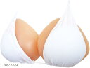 三角形 乳癌パッド シリコン 人工乳房 左右2個セット 胸パッド(肌色, Free Size(300グラムx2))(4)