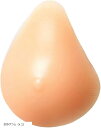 シリコン 粘着 貼付式 人工乳房 術後 バスト補正 女装 右胸(ベージュ, 300グラム (x 1))