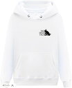 ネコフェイス 猫 パーカー おもしろパーカー 面白い メンズ ネタ XLサイズ(ホワイト, XL)