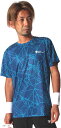 Tシャツ 半袖 メンズ レディース スポーツウエア ドライ 吸汗速乾 ストレッチ トレーニング ワンポイント インナー 男女兼用(ブルー, XL)