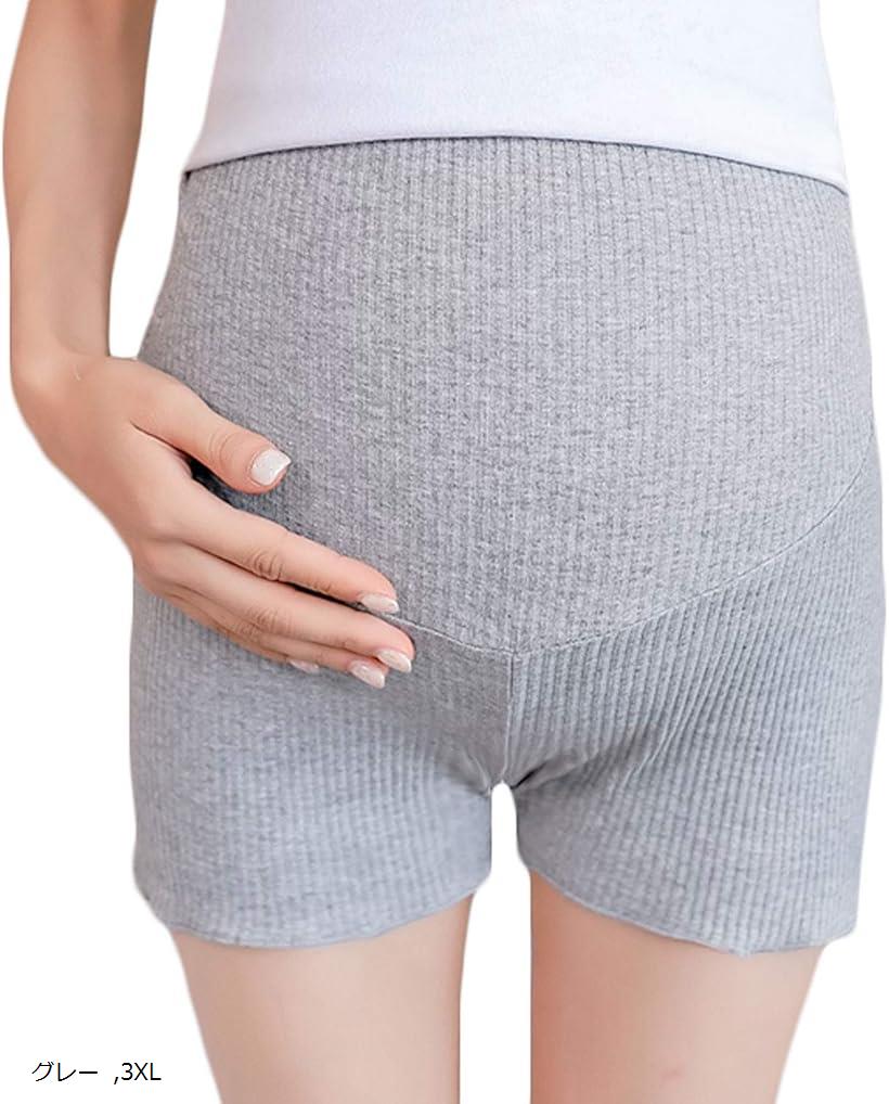 マタニティ 大きいサイズ レギンス ショート丈 パンツ(グレー, 3XL)