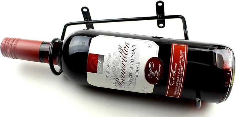 アンティーク調 壁掛け ワインホルダー ラック シャンパン ボトル ハンガー ケース インテリア ディス..