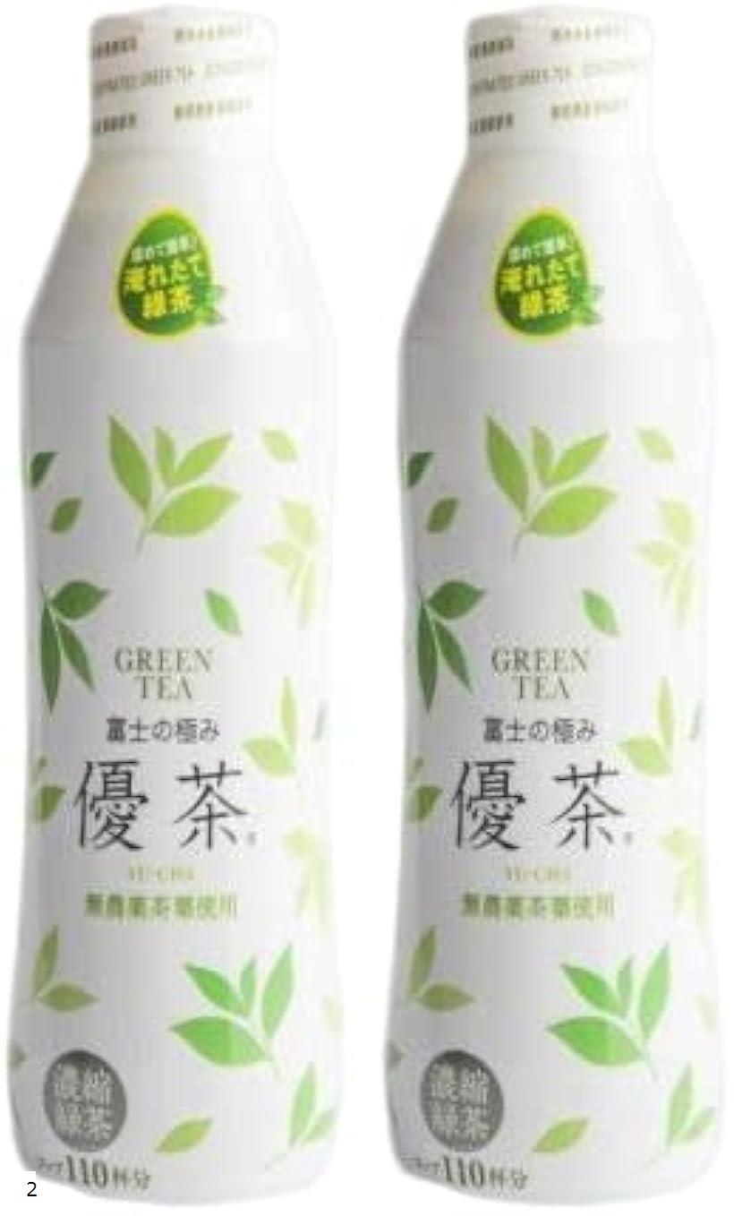 【お茶 大容量 】 富士の極み優茶 450mL 静岡産 茶葉カフェインレス 無添加 無農薬 ペットボトル 薄める 濃縮緑茶 2 