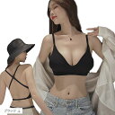 ボリュームアップブラ レディース 盛れる ブラジャー 谷間 胸を大きく見せる ノンワイヤー(ブラック, L)(4)
