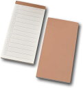 ToDoリスト ノート 10冊セット 50ページ 7cmx14cm(ウッドブラウン)