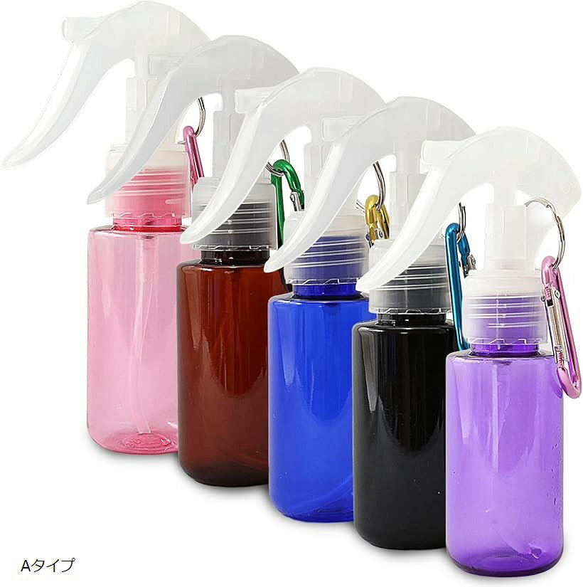 霧吹き スプレーボトル ミニ 詰め替え アルコール対応 アトマイザー 携帯 持ち運び 60ml (Aタイプ)