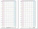 1年連結カレンダー ポスター 2枚セット 2025年 1月始まり 日曜始まり 大きい 壁掛け 令和7年 Y1-2525-01S(パステル, A1変形特大サイズ)