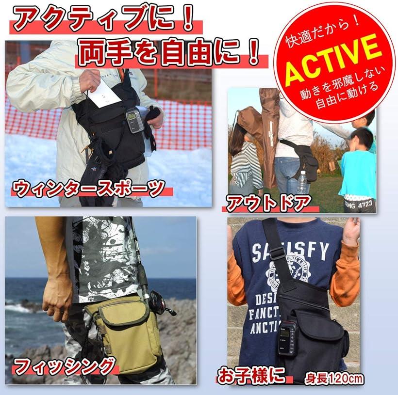 レッグバッグ レッグポーチ ウェストポーチ 腿用 カーキ (カーキ)