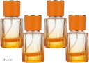 香水 アトマイザー 持ち運び スプレー容器 アルコール 詰め替え 4個セット(オレンジ, 30ml)