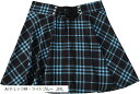 大きいサイズ カレッジスタイル チェック柄 スカート(A/チェック柄・ライトブルー, 5XL)(4)