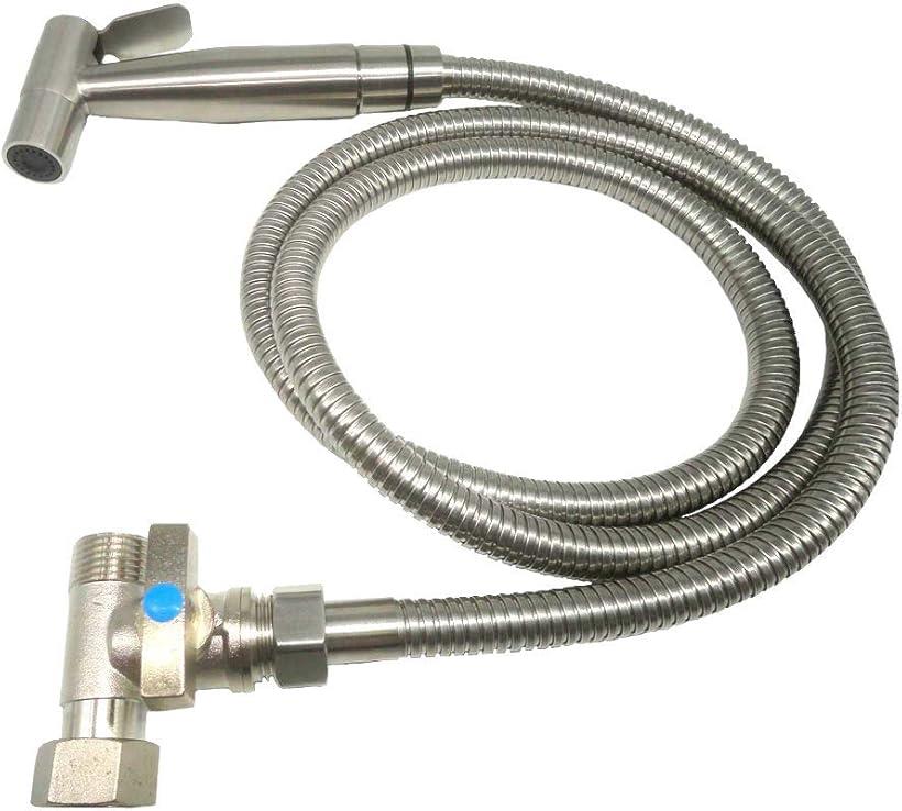【楽天ランキング1位入賞】トイレ用 便器内 洗浄 ノズル ホース セット ステンレス製 掃除 手持ち ...