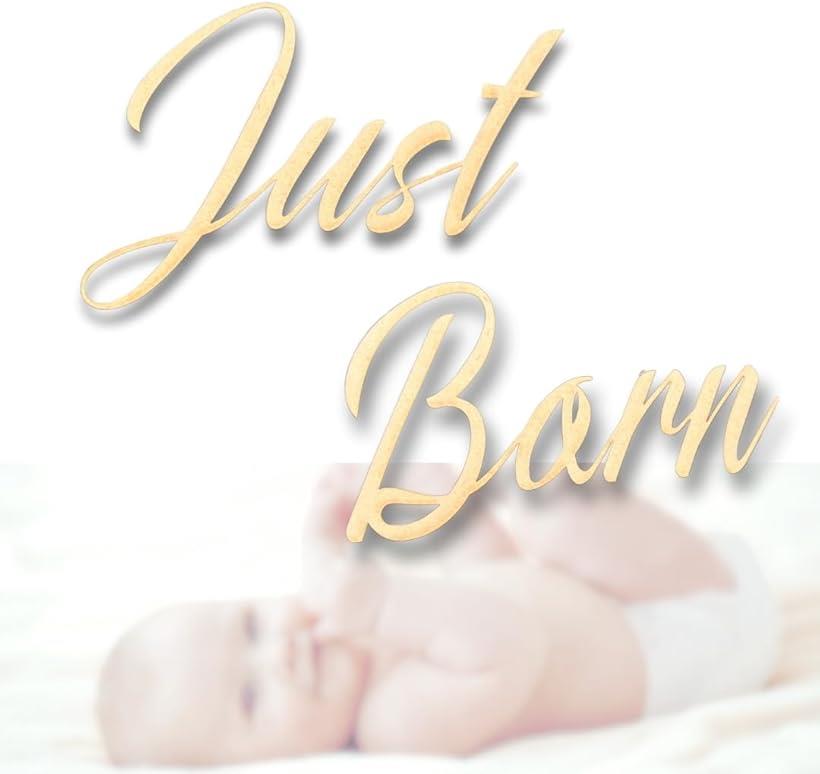 ジャストボーン ニューボーンフォト 月齢フォト 木製 Just Born 月齢フォトグッズ レジストリー マンスリーカード(ブラウン)
