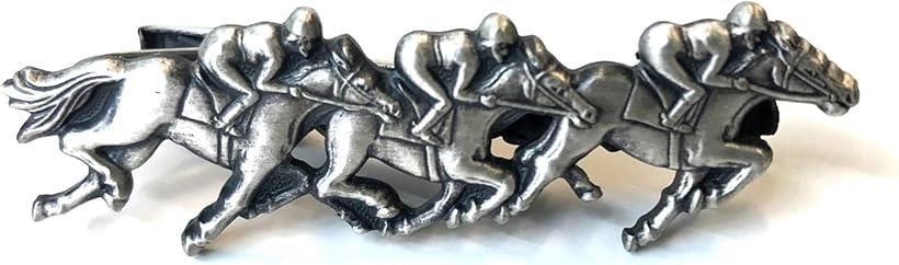 日本製 ネクタイピン タイバー 競馬 ジョッキー 競走馬