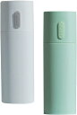 歯ブラシケース 携帯用 コップ付き 2個 セット 収納 トラベル 旅行 出張 (ホワイト＋グリーン)