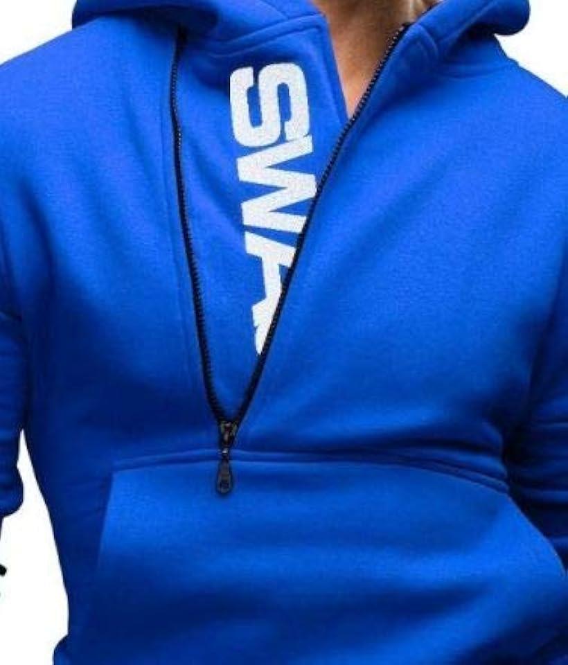 エンプティオ ウスデ プルオーバーパーカー メンズ 青色(ブルー, 3XL)